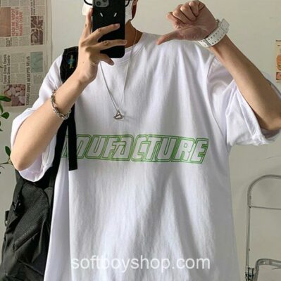 Softboy Graphic Casual Print Harajuku T Shirt