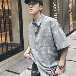 Softboy Japanese Streetwear Hawaiian Shirt 2