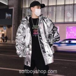 Softboy Streetwear Reflective Bomber Jacket