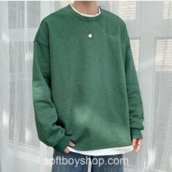Softboy Casual Harajuku Solid Sweatshirt (Many Colors) 2
