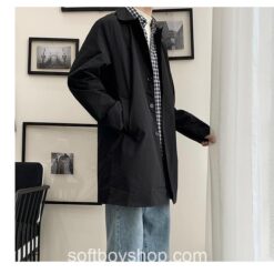 Softboy Casual Classic Streetwear Trench Coat