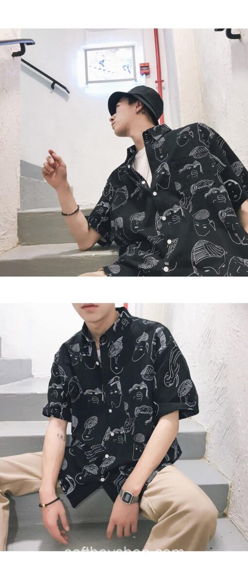 Softboy Japanese Streetwear Hawaiian Shirt