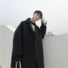 Softboy Korean Style Solid Winter Wool Trench Coat