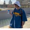 Softboy Letter Streetwear Graphic Oversized T Shirt