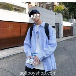 Softboy Long Sleeve Striped Casual Shirt