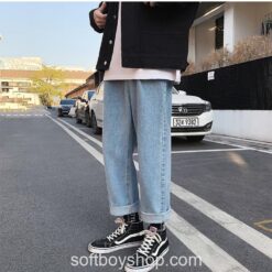 Softboy Men Loose Baggy Casual Jean