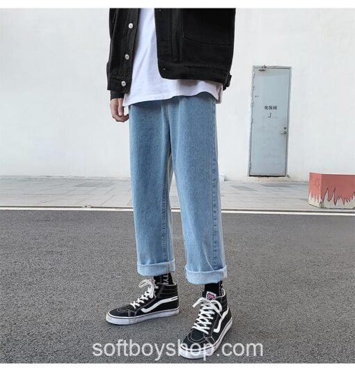 Softboy Men Loose Baggy Casual Jean