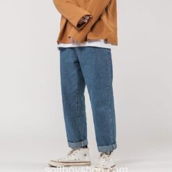 Softboy Minimalist Fashionable Loose Jean