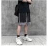 Softboy Patchwork Fake Two Pieces Sweat Short