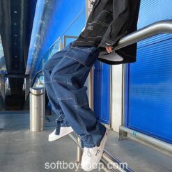 Softboy Patchwork Harajuku Y2k Baggy Jean