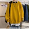 Softboy Solid Color Harajuku Casual Sweatshirt
