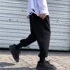 Softboy Solid Color Harajuku Closed Bottom Loose Pants