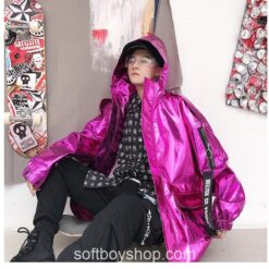 Softboy Streetwear Reflective Bomber Jacket