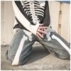 Softboy Streetwear Skeleton Jeans Pant