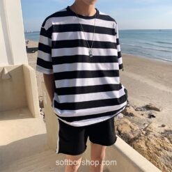 Softboy Streetwear Striped Classic Tshirt