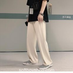 Softboy Unisex Harajuku Smooth Straight Sweat Pant