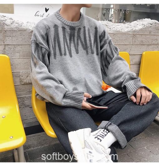 Softboy Zig Zag Fashion Knitted Sweater