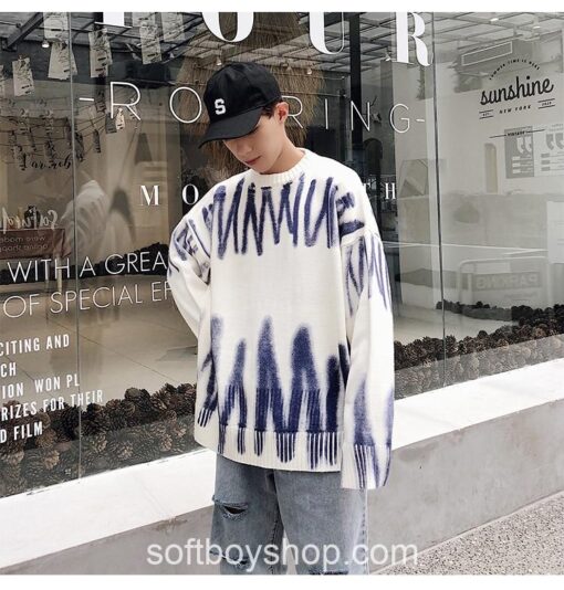 Softboy Zig Zag Fashion Knitted Sweater
