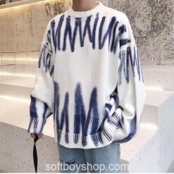 Softboy Zig Zag Fashion Knitted Sweater
