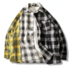 Softboy Patchwork Designer Shirt Long Sleeve Hip Hop Shirt 5