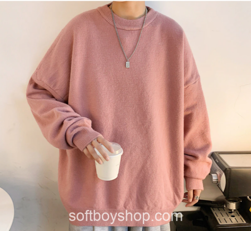 Softboy Colorful Harajuku Knitted Oversized Sweater