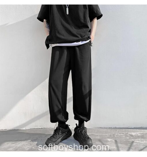 Softboy Japanese Streetwea Colors Solid Sweatpant 22