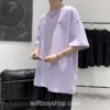 Softboy Oversized Soft Boy Solid Colorful O-Neck T Shirts 11