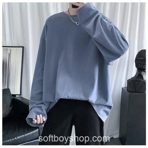 Harajuku Softboy Cool Long Sleeve Oversized T Shirt 24