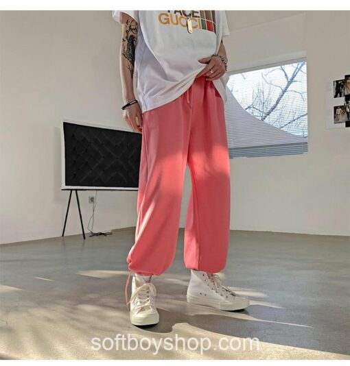 Softboy Japanese Streetwea Colors Solid Sweatpant 15