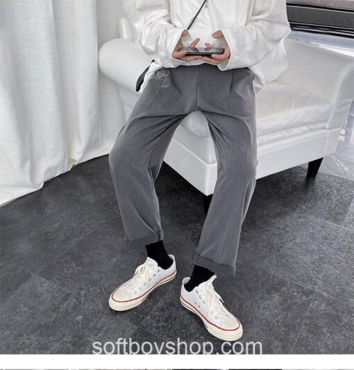 Softboy Harajuku Korean Fashion Khaki Pant 9