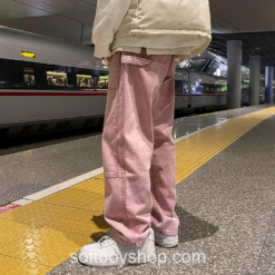 Softboy Streetwear Patchwork Baggy Harajuku Jean
