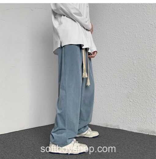 Softboy Streetwear Corduroy Baggy Sweatpant 15