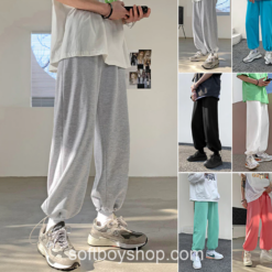 Softboy Japanese Streetwea Colors Solid Sweatpant