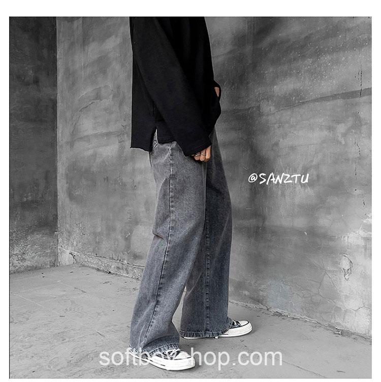 Korean Streetwear Softboy Wide Legs Baggy Jean 8 Korean Streetwear Softboy Wide Legs Baggy Jean 12