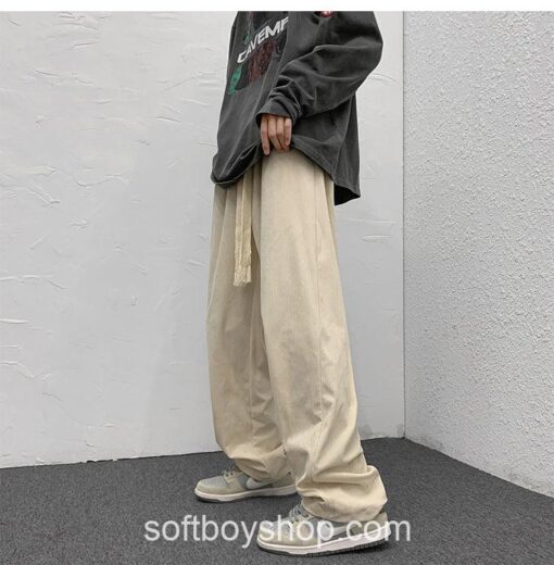 Softboy Streetwear Corduroy Baggy Sweatpant 17