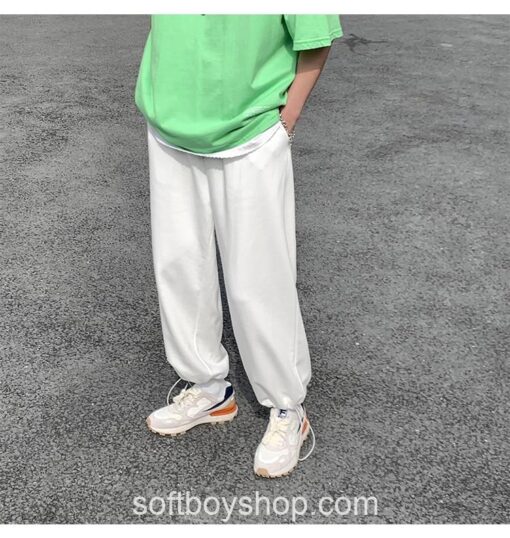 Softboy Japanese Streetwea Colors Solid Sweatpant 16