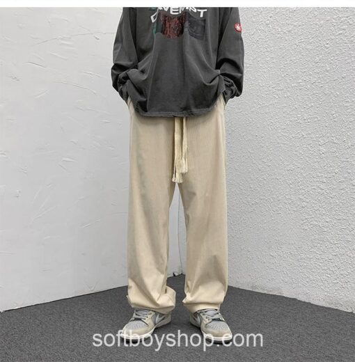Softboy Streetwear Corduroy Baggy Sweatpant 16