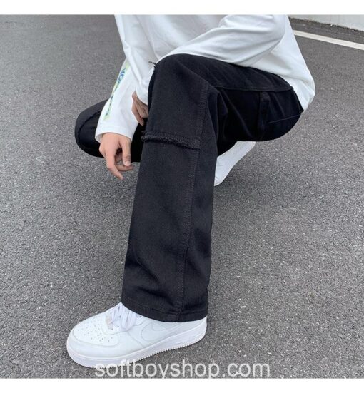 Softboy Patchwork Baggy Casual Pant 7