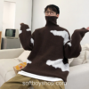 Softboy Turtleneck Colorful Harajuku Knitted Oversized Sweater 3