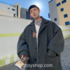Men Korean Fashion Wool Trench Coat 3