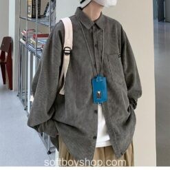 Soft Boy Corduroy Vintage Harajuku Shirt 14