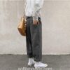 Street Functional Soft Boy Casual Cargo Khaki Pants 14