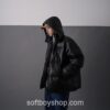 Softboy Japanese Streetwear Leather Puffer Bubble Jacket 15