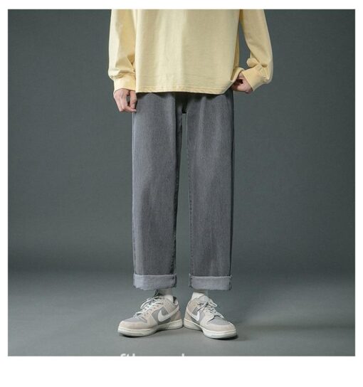 Modern Casual Soft Boy Korean Streetwear Denim Jeans 12