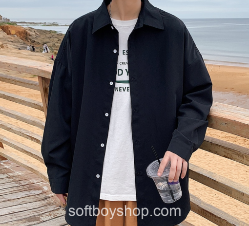 Soft Boy Stylish Men Fashion Oversize Shirt 3