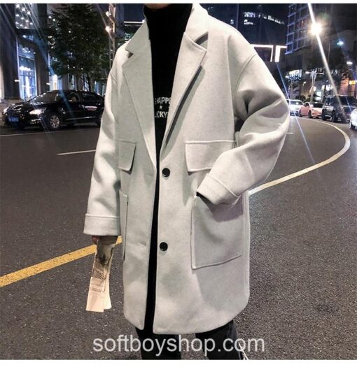 Softboy Streetwear Long Trench Coat 11