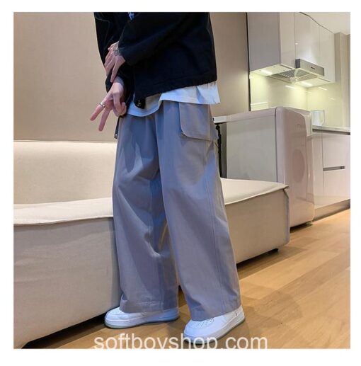 Softboy Streetwear Wide Leg Baggy Pocket Harajuku Sweatpant 22