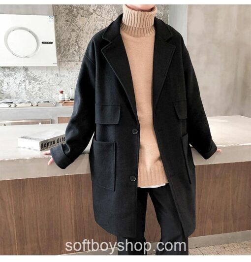 Softboy Streetwear Long Trench Coat 15