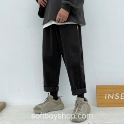 Soft Boy Japanese Functional Streetwear Baggy Casual Pants