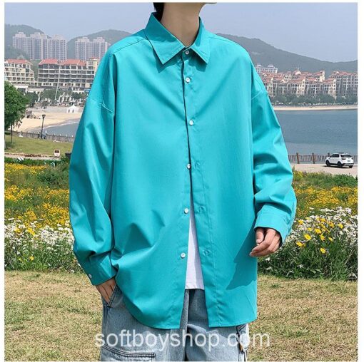 Soft Boy Stylish Men Fashion Oversize Shirt 22